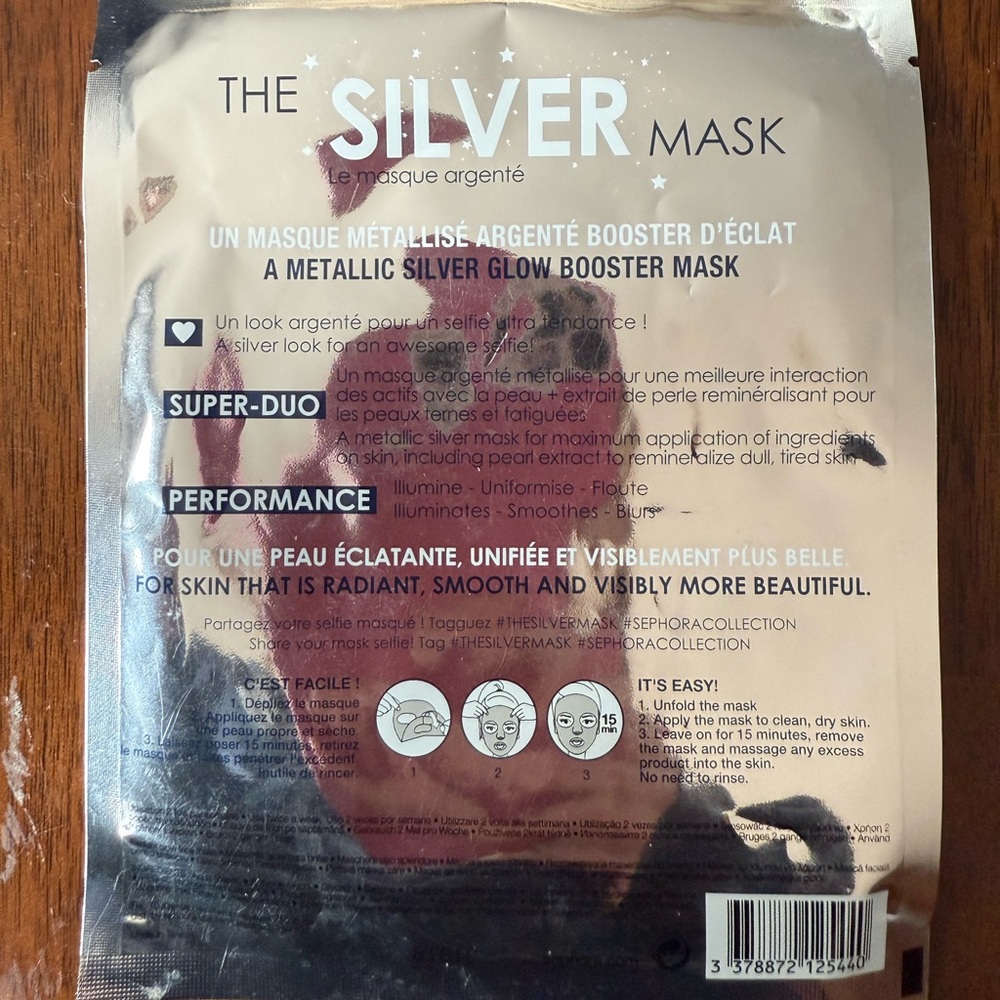 Sephora Silver Radiance Sheet Mask - Picture 2 of 2